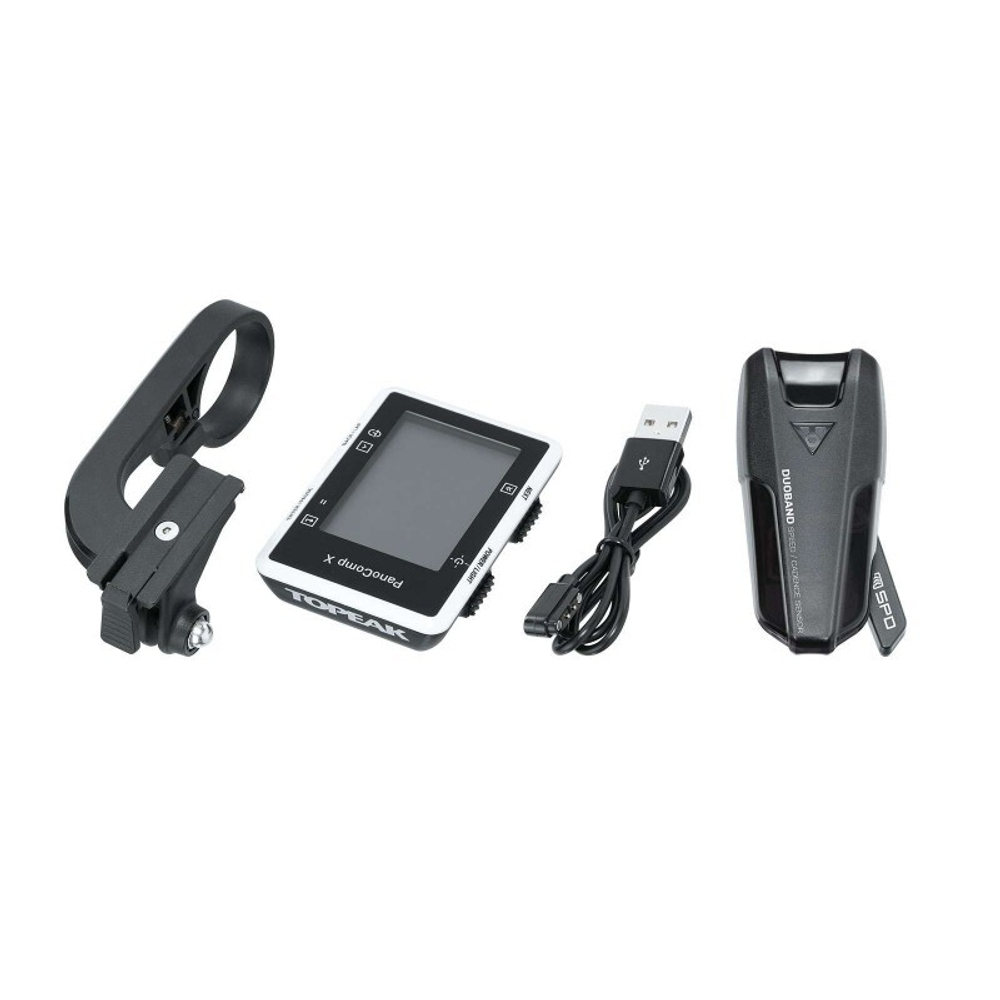 Беспроводной велокомпьютер с датчиком скорости и каденса черный TOPEAK PanoComp X Bluetooth