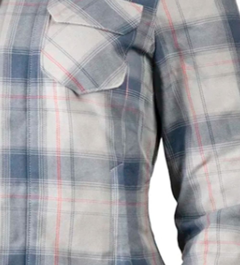 Fallblock Flannel Jacket / Женская / Бело-синий