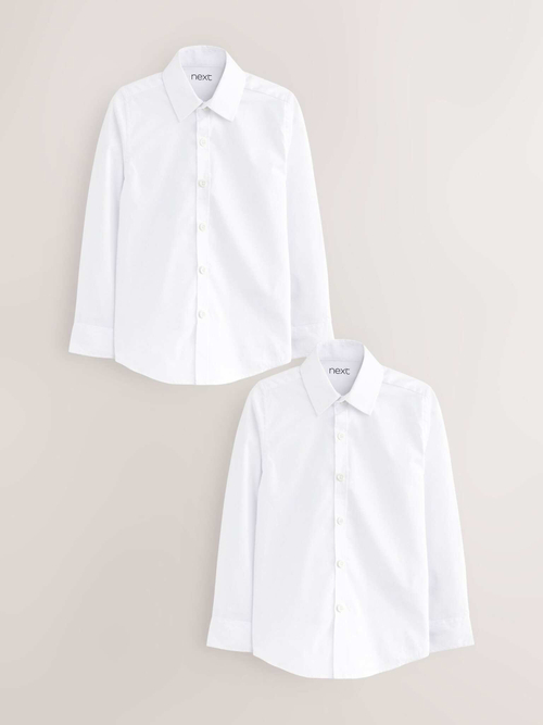 Рубашка школьная для мальчика Next 482-636, 2 шт., Белый