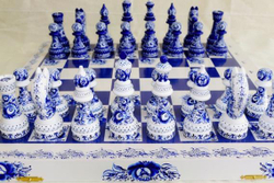 Шахматы турнирные "Гжель"