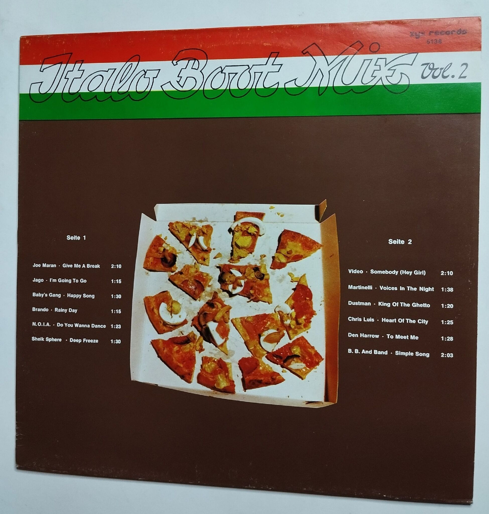 Винтажная виниловая пластинка LP Сборник Italo Boot Mix Vol. 2 (Germany 1984)