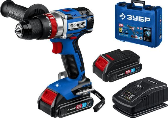 Аккумуляторная дрель-шуруповерт ЗУБР дрель-шуруповерт Профессионал DBS-201-22 ударная