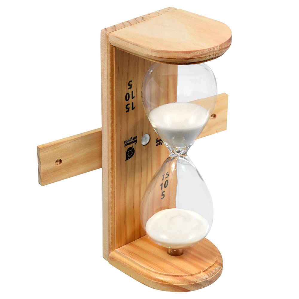 18035 ЧАСЫ ПЕСОЧНЫЕ ДЛЯ БАНИ И САУНЫ "ЛЮКС" (1/4) "БАННЫЕ ШТУЧКИ"