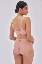 Бюстгальтер Nude Rose с чашками на тонком поролоне (Размер: 75E) (Цвет: пудровый)