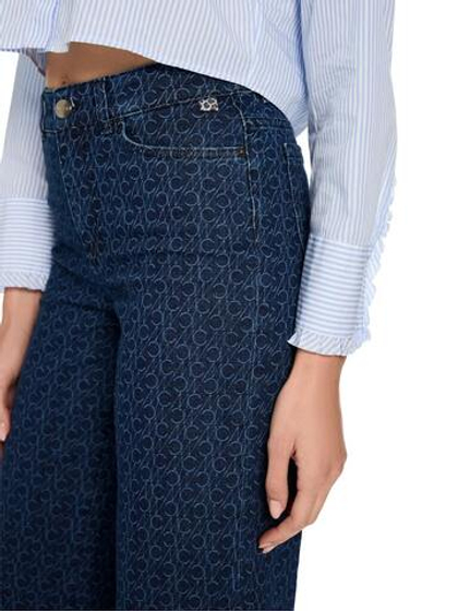 Marc Cain Джинсы укороченные с геометричным принтом