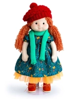 Кукла Ива в шапочке и шарфе Буди Баса Mm-Iva-02