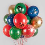 Шар (12''/30 см) Дракон на Удачу, Ассорти, пастель, 5 ст, 25 шт.