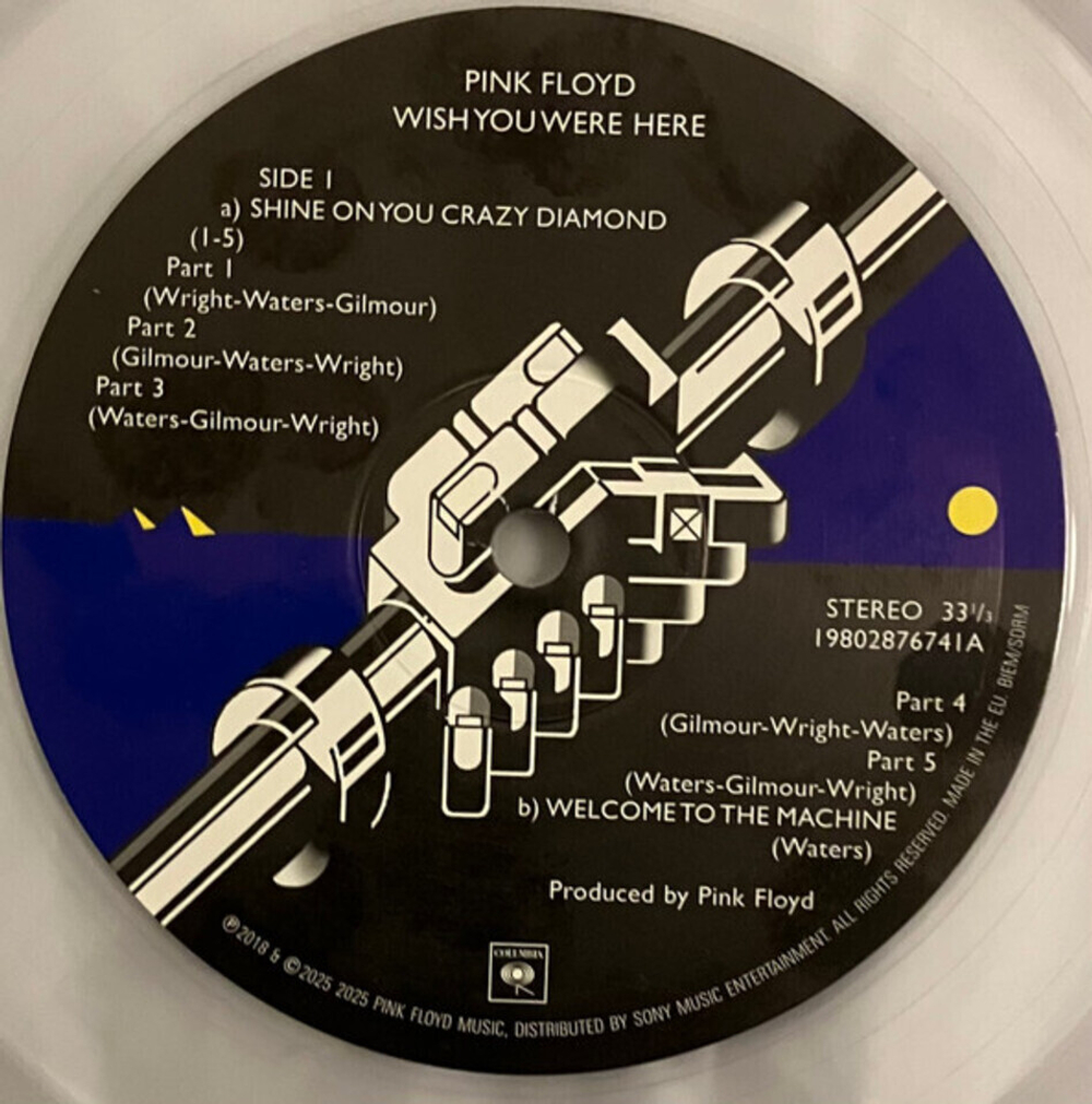 Pink Floyd / Wish You Were Here (50th Anniversary Edition)(Limited Edition)(Clear Vinyl)(4LP+2CD+7"Vinyl Single+Blu-ray)