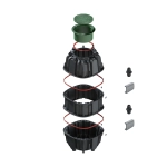 Средняя секция для колодца полимерного универсального с уплот.кольцом 500х1200х1200, А15 (791203)