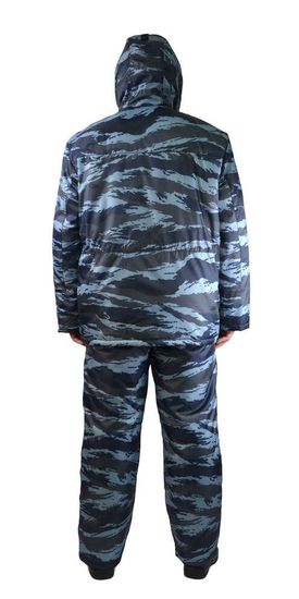 Костюм зимний охранника "Контрол" полукомбинезон (КМФ серый вихрь)