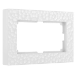 Рамка для двойной розетки Hammer (белый) W0082401