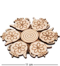 Народные промыслы ДР- 49/ 4 Подставка под горячее 110х10мм