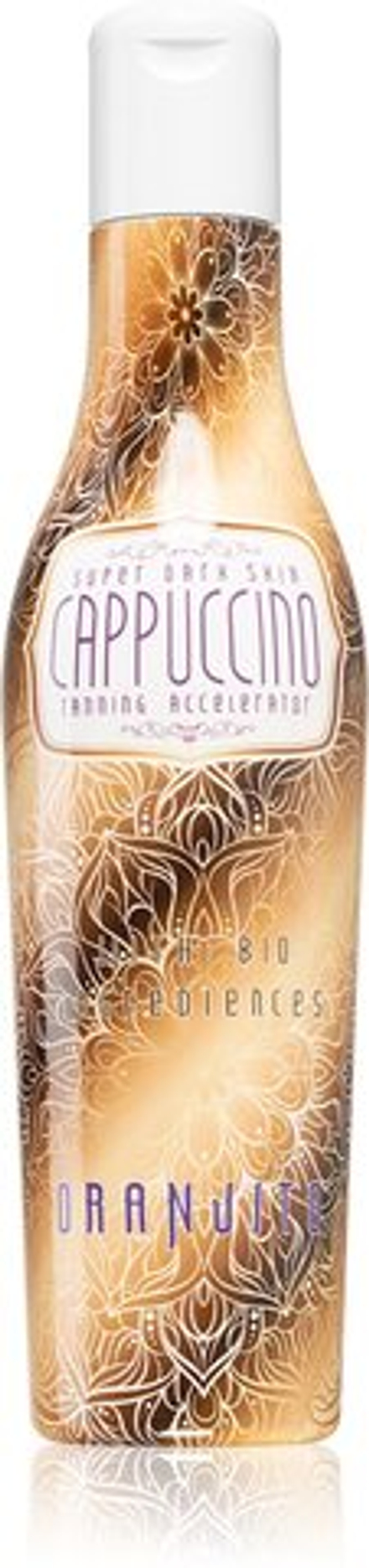 Oranjito Super Dark Skin Cappuccino - лосьон для загара для солярия с биокомпонентами и ускорителем загара /   200  ml  / GTIN 8594040045388