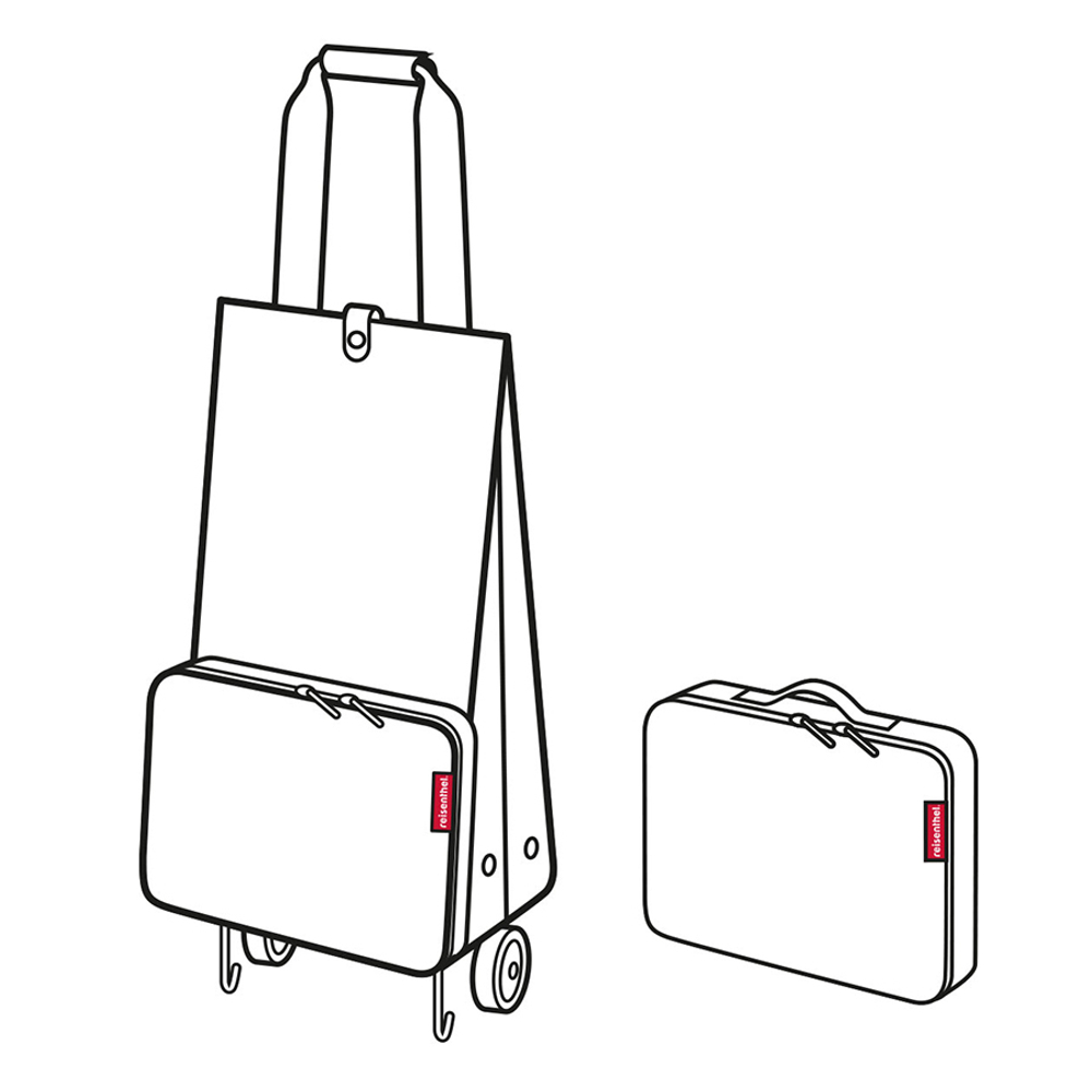 Сумка на колесиках foldabletrolley dots