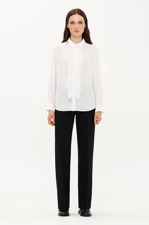 23384 Блузка женская (молочный)