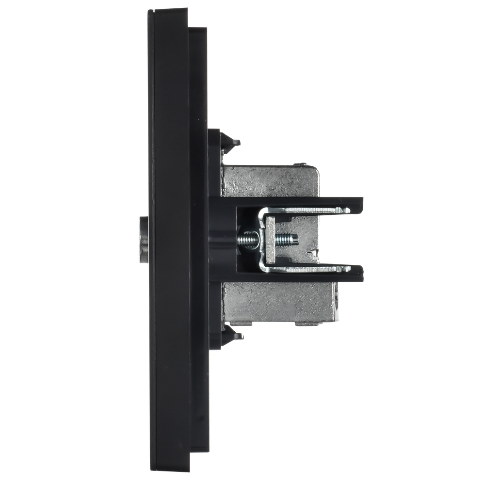 FORTE&PIANO Розетка TV проходная FP129M металл черный IEK