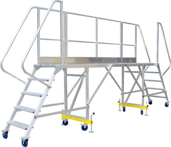 Площадка авиационная алюминиевая MEGAL ПАА - 2,1 х 3,5 х ВО с двухсторонним подъемом