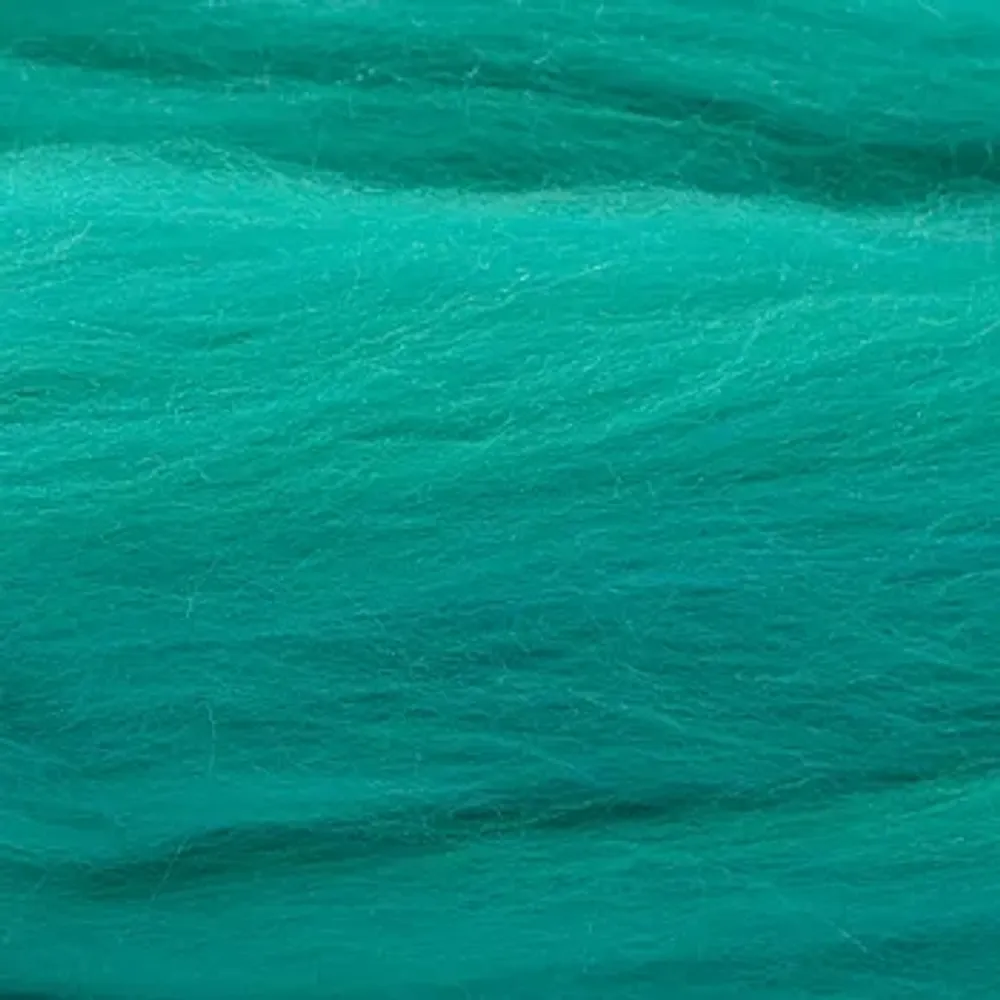 Шерсть для валяния "ПЕХОРКА", тонкая шерсть, меринос.шерсть, 50г, св.изумруд