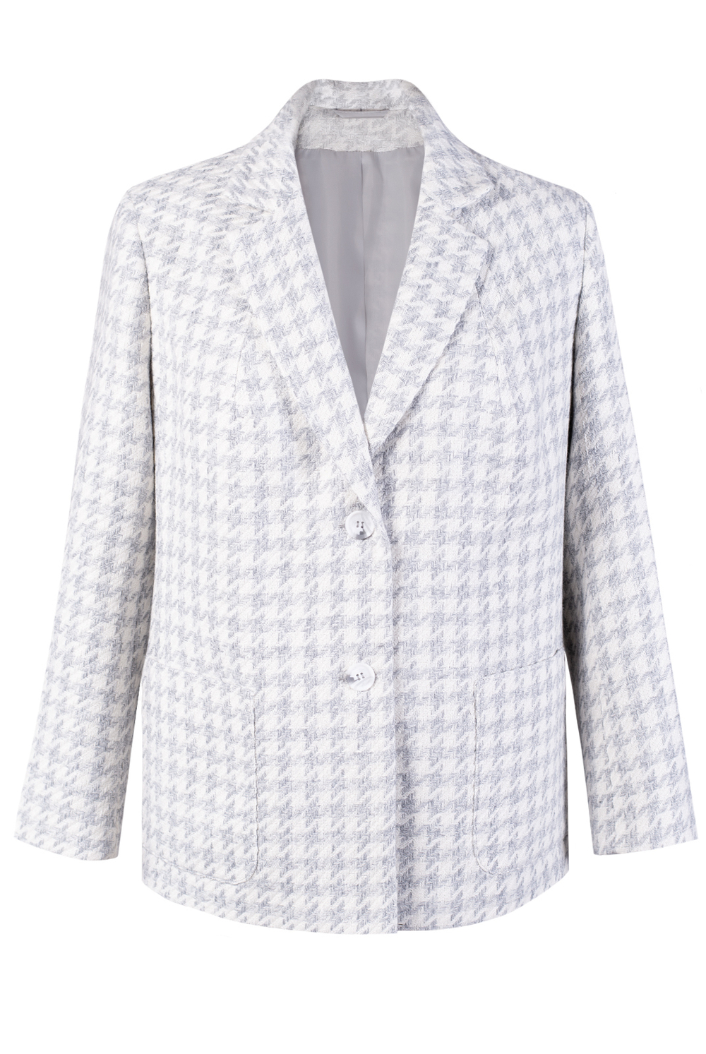 Жакет женский 3966зпа, бело-серый #323Бсе043966зп