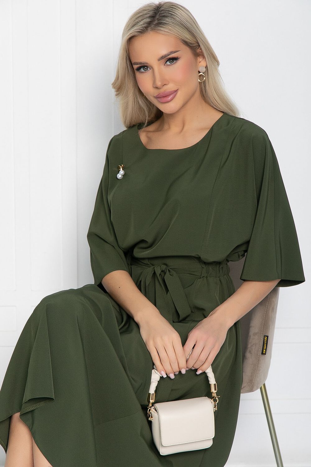 Платье Воздушный полёт (зеленая сосна) П12476-15 LT Collection