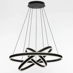 Citilux Дуэт CL719681 LED Люстра подвесная с пультом Чёрная