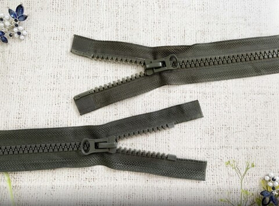 Молния трактор Т8, L 60 см, 2 бегунка, хаки