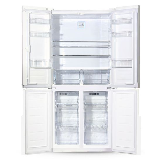 Холодильник Ginzzu NFK-510 White glass