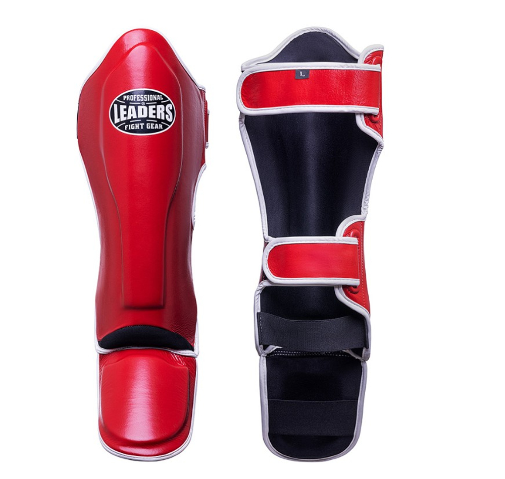 Защита голени LEADERS RD/WH