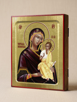 Икона Пресвятой Богородицы, Чирская (Псковская) на дереве: 125 х 160 (Синопсисъ)