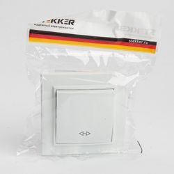 Переключатель перекрестный одноклавишный Stekker Эрна 39925