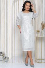 Платье праздничное Просто сияй (серебро) П14477-7М LT Collection