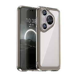 Усиленный защитный чехол с серыми тонированными рамками для Huawei Pura 70 Pro и Pura 70 Pro+