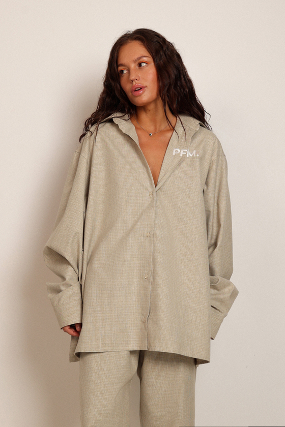 Рубашка с вышивкой из хлопка