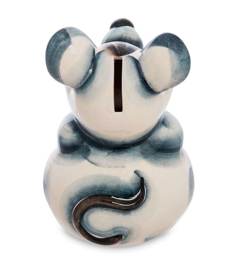 ГЛ- 624 Копилка «Мышь» бол. цв. (Гжельский фарфор)