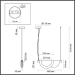 4358/20L ODL Светильник LED 1*20Вт 3000К 220В IP20 MIDCENT