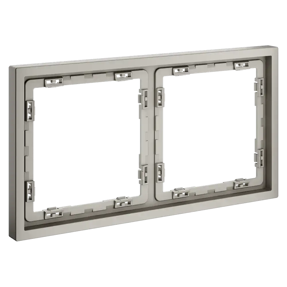 Рамка пластиковая VOLTUM S70 на 2 поста, (кашемир)