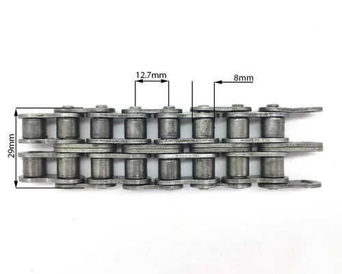 Цепь привода редуктора двухрядная 2ПР-12.7-31.8 (19 звеньев + замок)