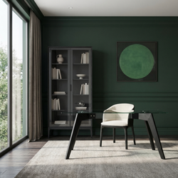 Дизайнерский стол STRIPE GLASS black