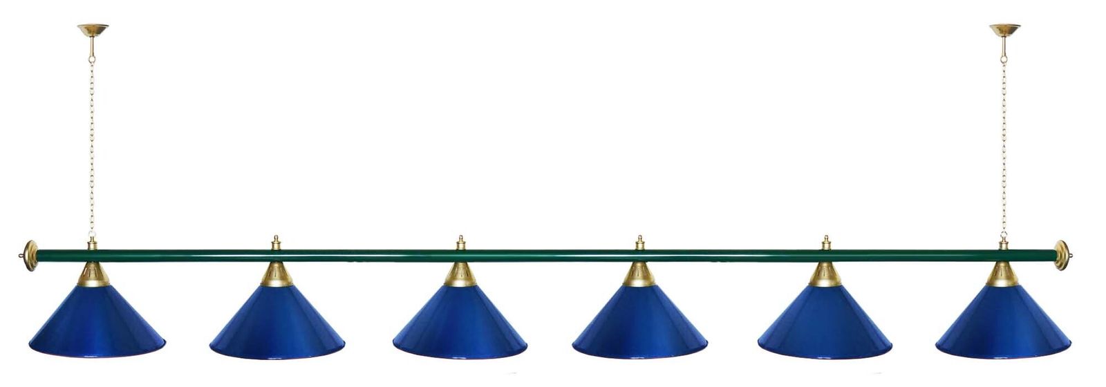 Лампа STARTBILLIARDS 6 пл. (плафоны золотые,штанга золотая,фурнитура золото) фото №38