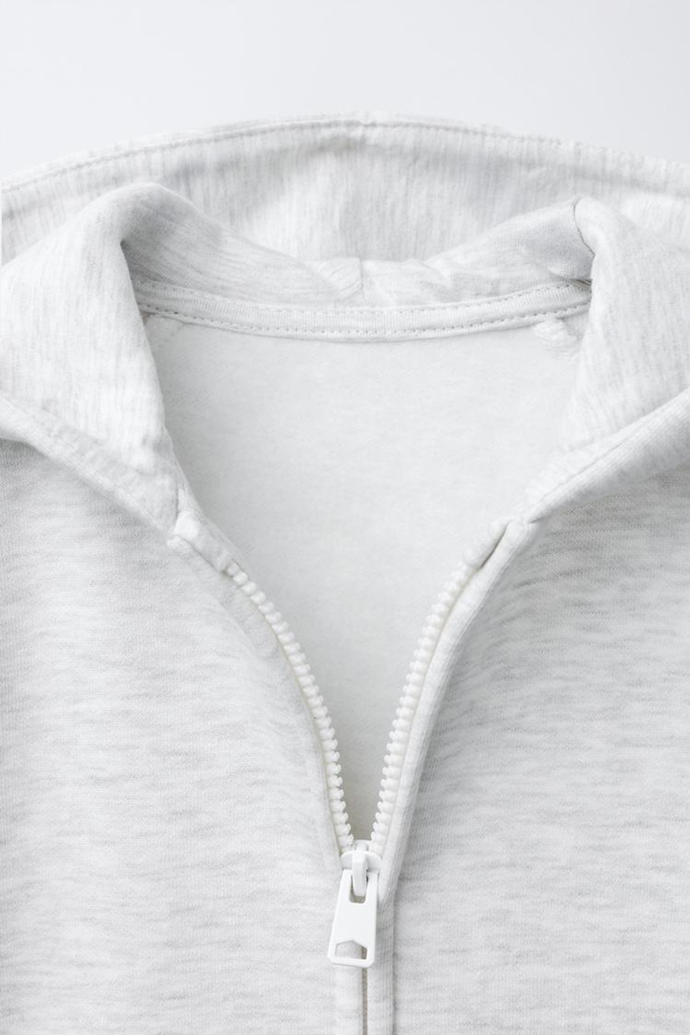 ZARA ТОЛСТОВКА НА МОЛНИИ, СЕРЫЙ МЕЛАНЖ