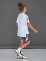 Спортивный костюм для девочки летний футболка и шорты