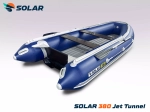 Лодка надувная моторная solar-380 jet tunnel