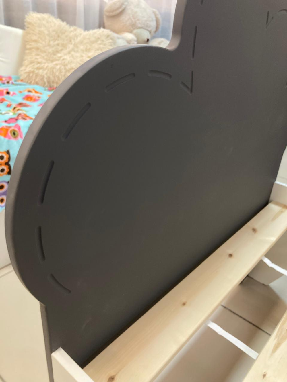 Кровать Облако 800*1600 белый/графит (ладе)