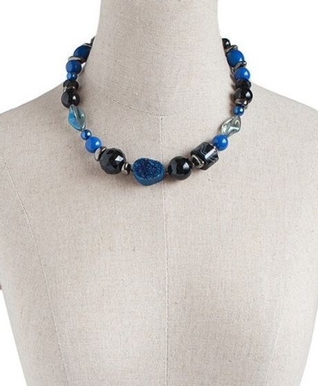 10110091 Колье Роман с камнем - Ночной Рио