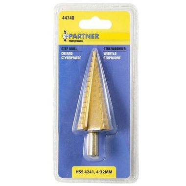 Сверло ступенчатое PARTNER HSS 4241(4-32мм) PA-44740