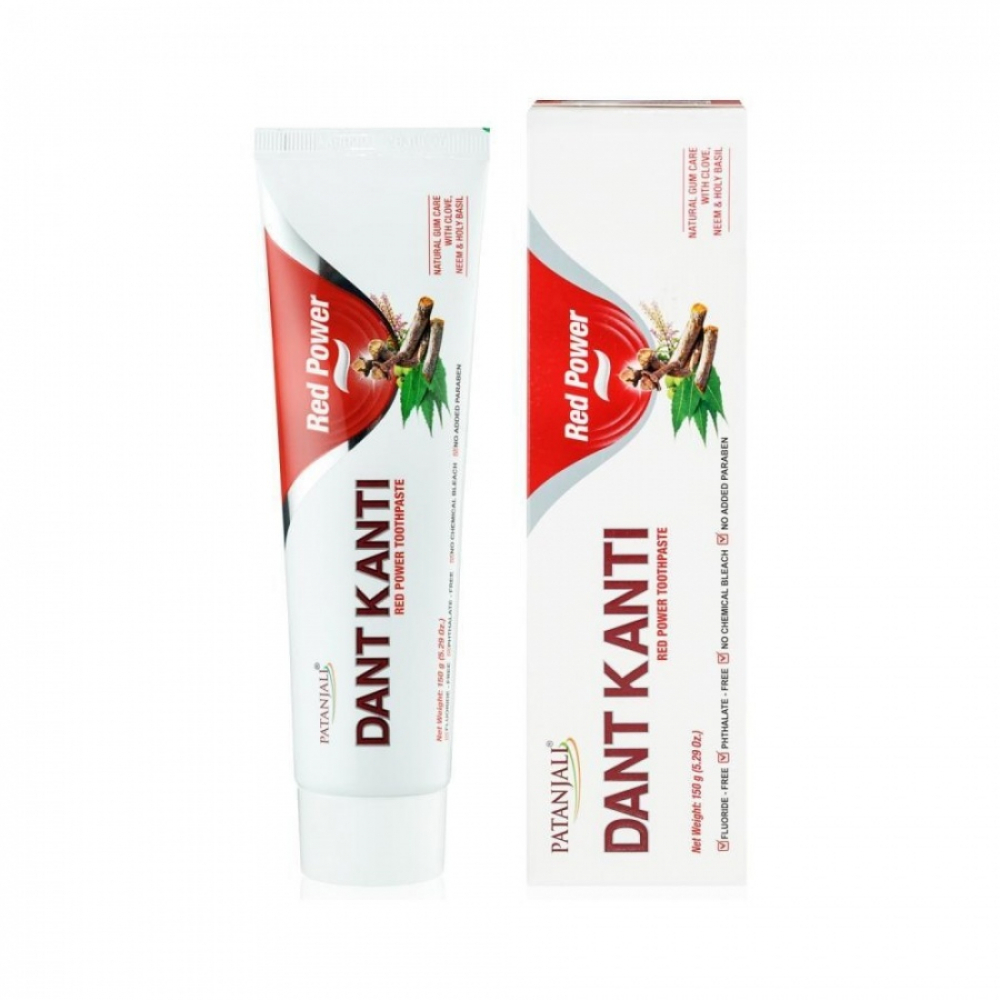 PATANJALI Dant Kanti Red Power Toothpaste  Зубная паста с аюрведическими травами 150г