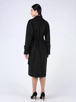 Пальто демисезонное длинное с поясом