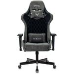 Кресло игровое ZOMBIE VIKING 7 KNIGHT B FABRIC, ML, ткань/экокожа черный, реклайнер (до 150кг)