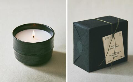 Zara Home Свеча ароматическая Verdant Forest 170 г, растительный воск, аромат древесный, Коричневый