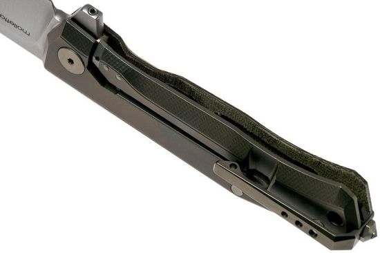 Складной нож Lion Steel "Myto" L/MT01 CVG c клинком из стали Böhler M390 Microclean®, рукоять титан / микарта